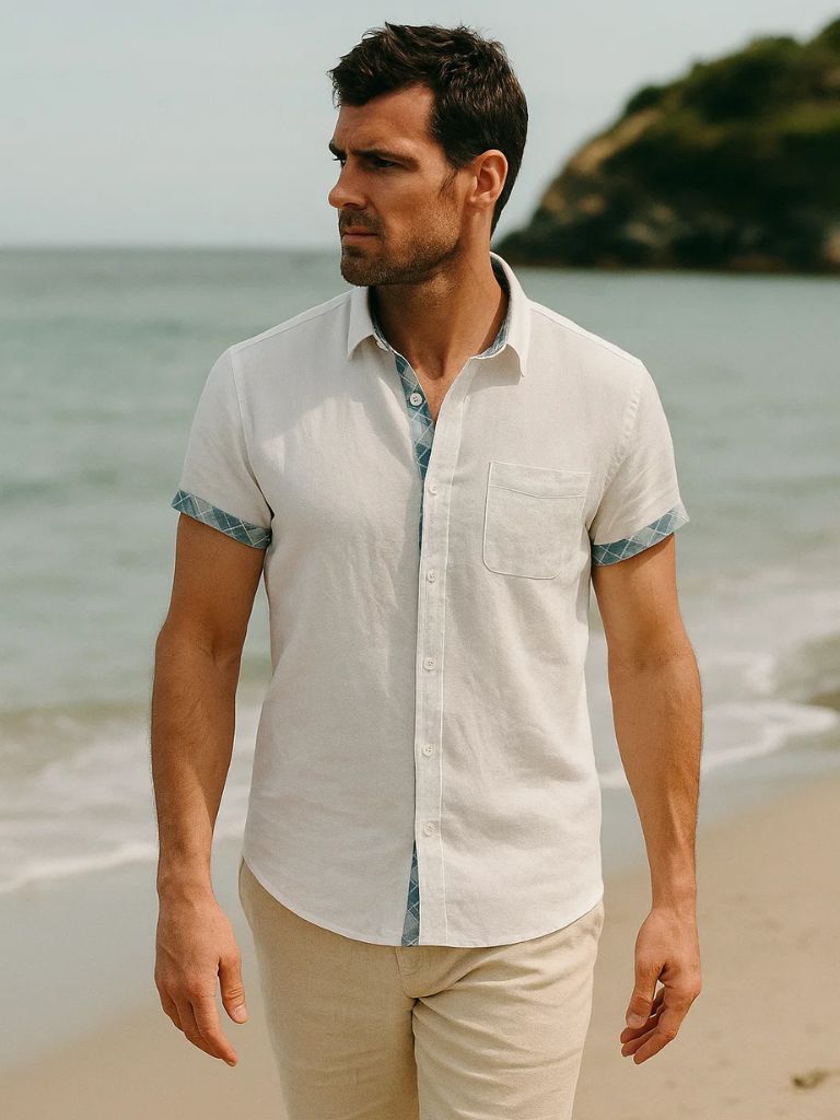 Casual Ocean Detail Shirt