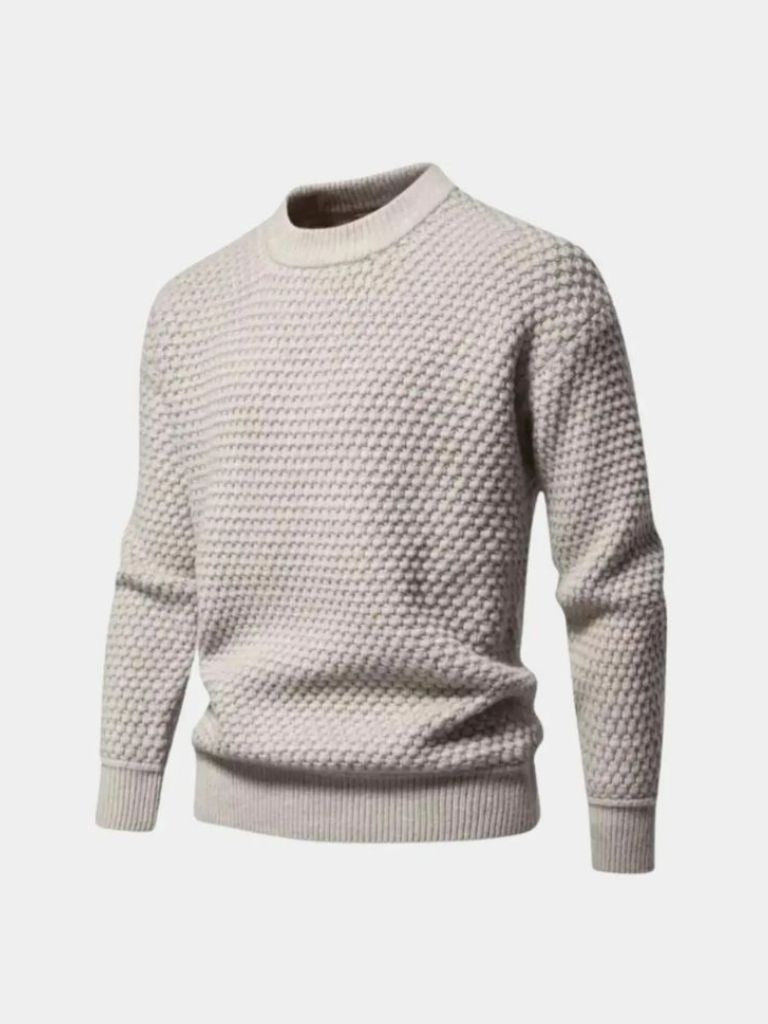 Textured Pullover of Old Money