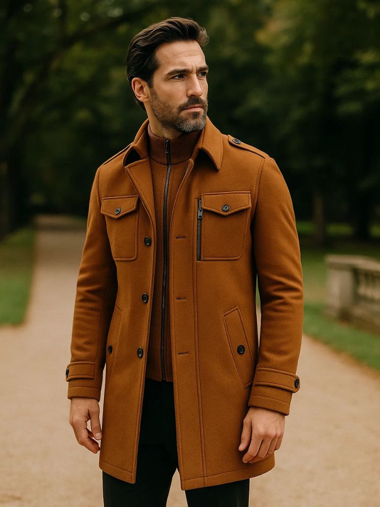 Old Currency Two-Piece Winter Coat
