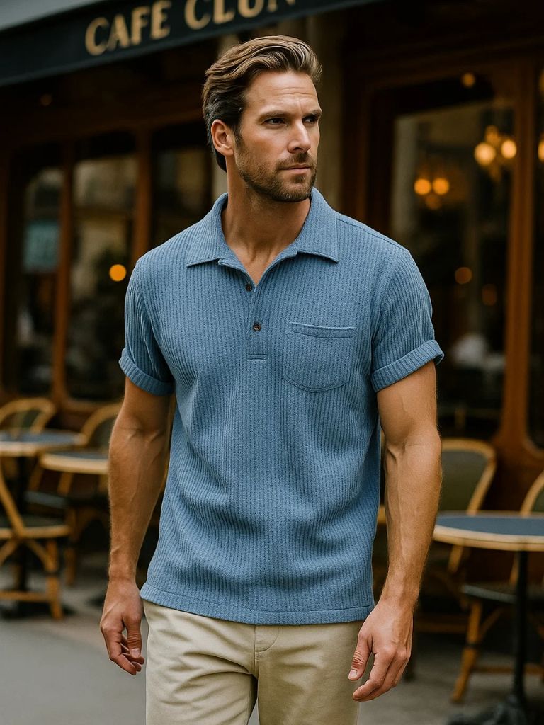 Textured Short Sleeve Shirt