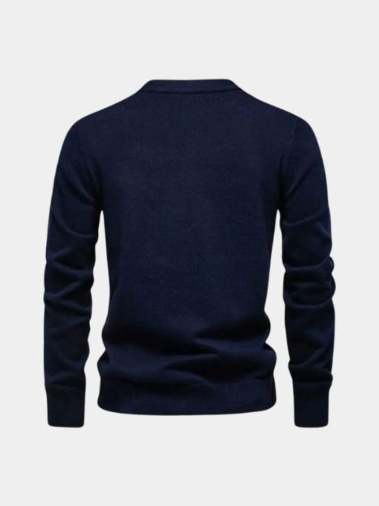 Knitted Cardigan with V-Neck