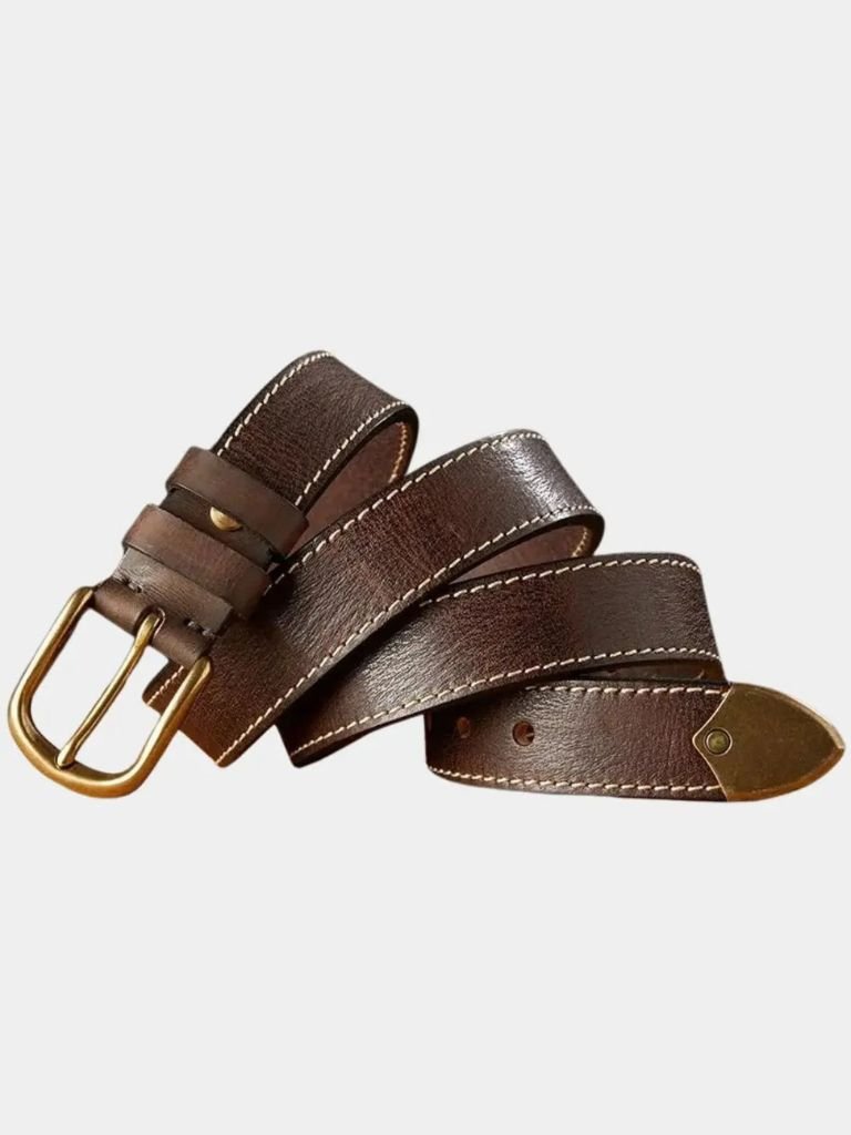 Vintage Thick Leather Belt
