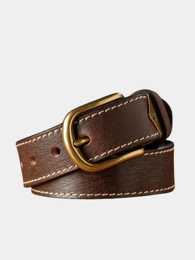 Vintage Thick Leather Belt