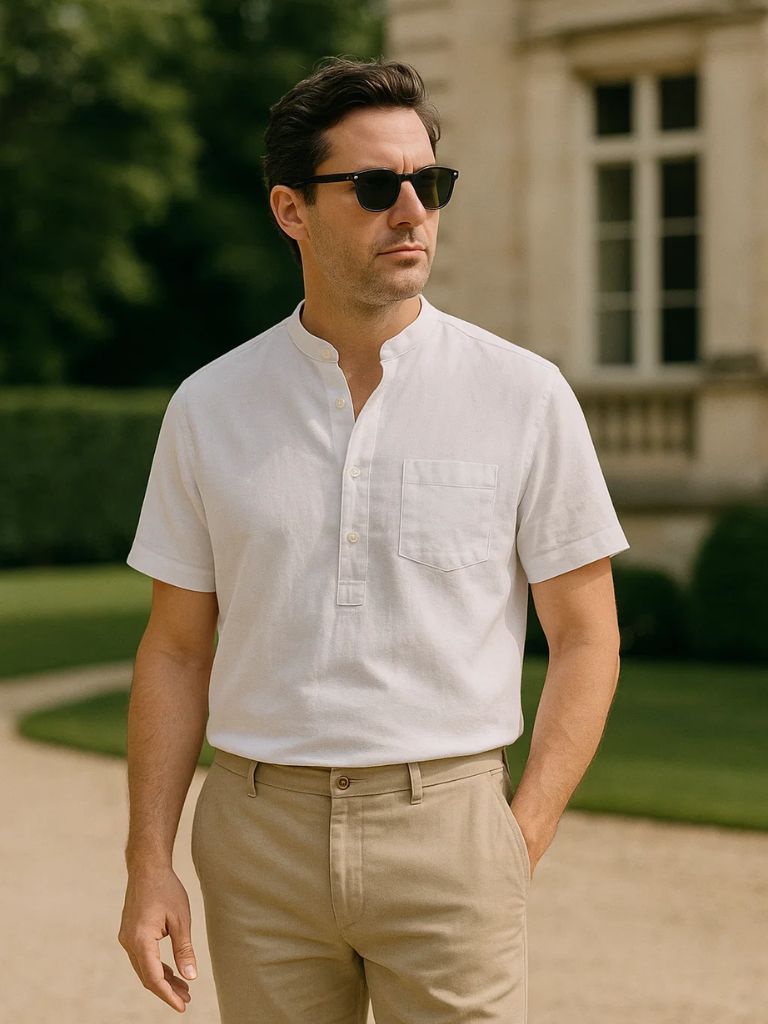 White Linen T-Shirt Wellspring