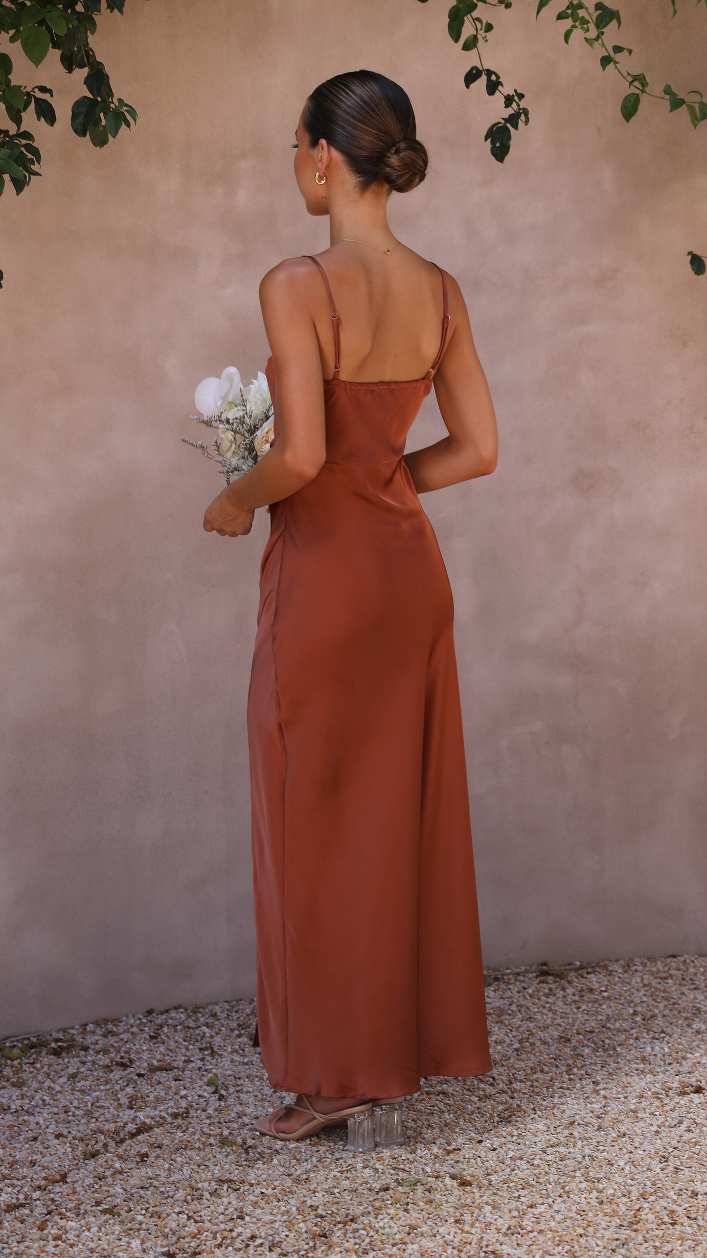 Ilana - Maxi Dress in Copper Color