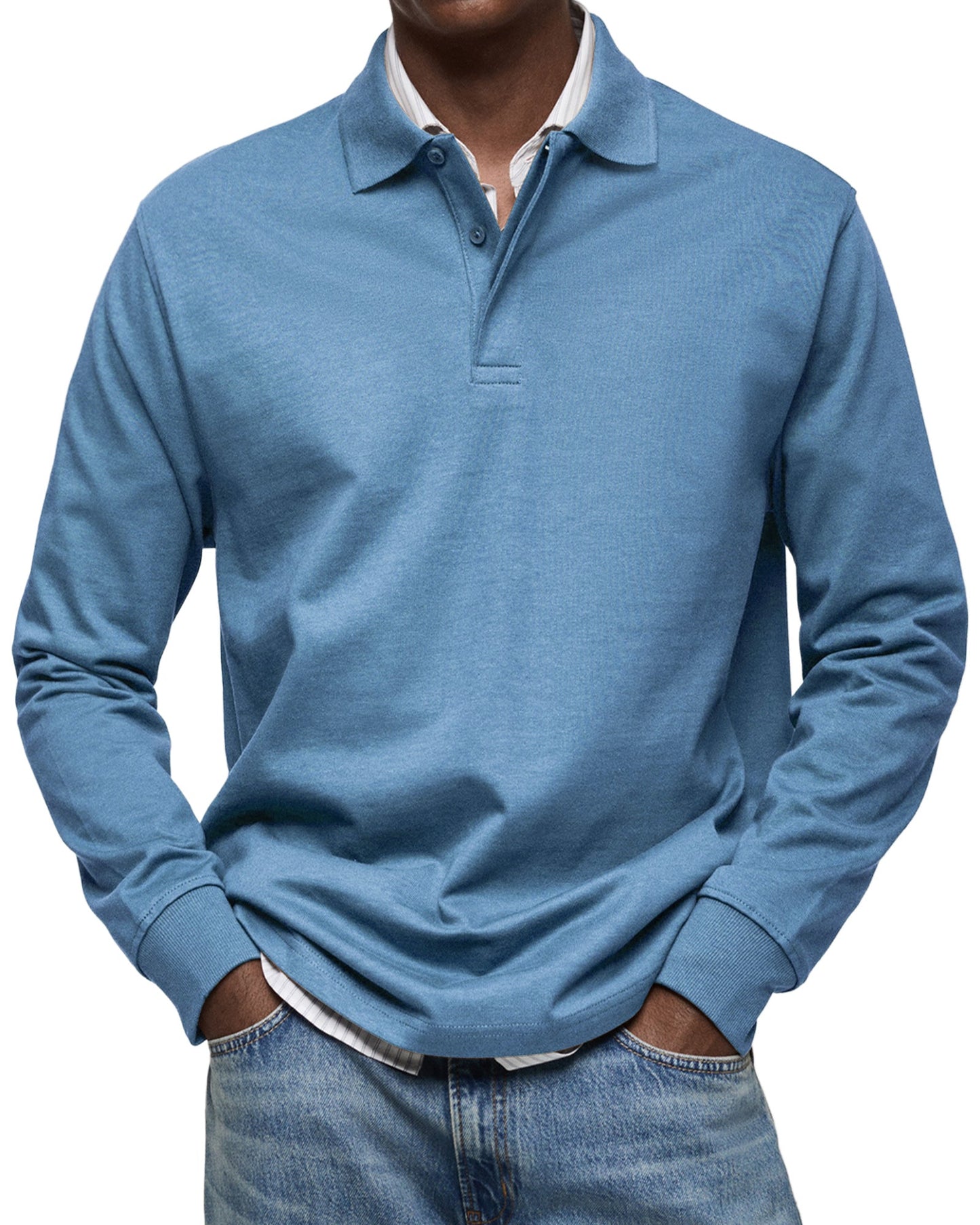 SUPPLY CLUB | LUXURY LONG-SLEEVED POLO