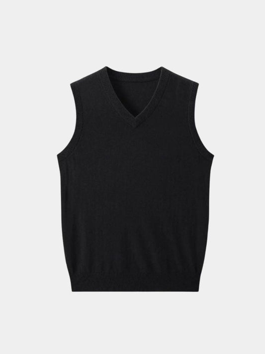 100% Cashmere V Neck Gilet