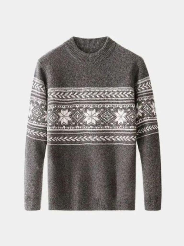 100% Wool Fair Isle Pullover Sweater