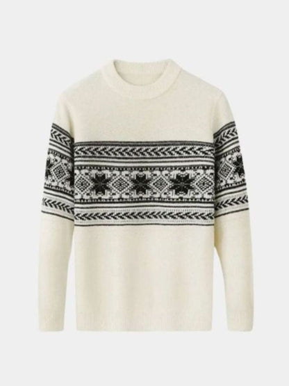 100% Wool Fair Isle Pullover Sweater