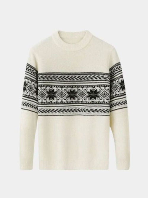 100% Wool Fair Isle Pullover Sweater