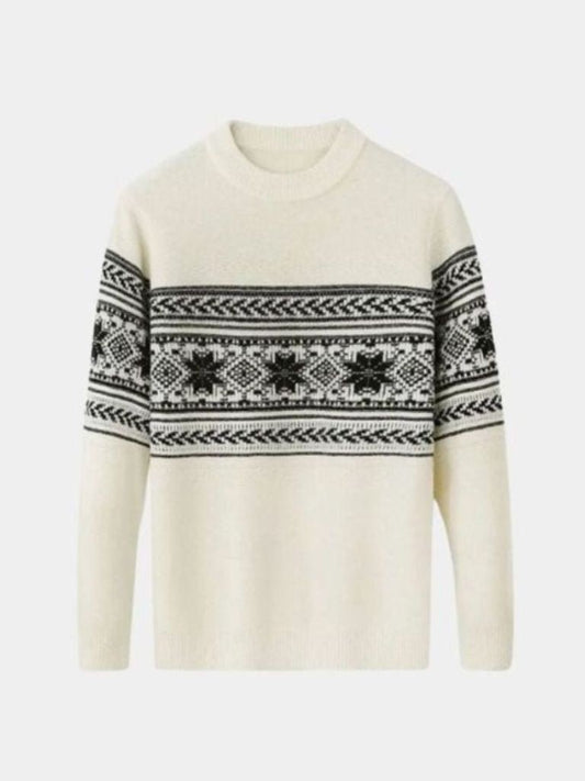 100% Wool Fair Isle Pullover Sweater
