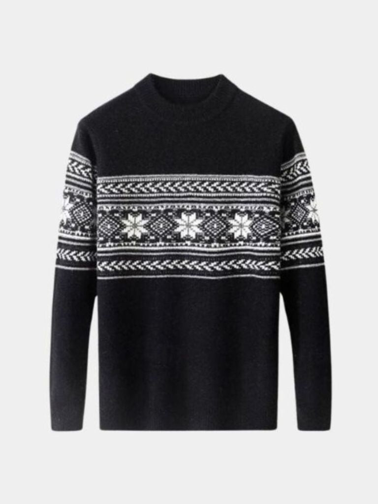 100% Wool Fair Isle Pullover Sweater