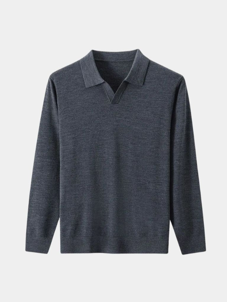 100% Wool Sweater with Pullover Neckline