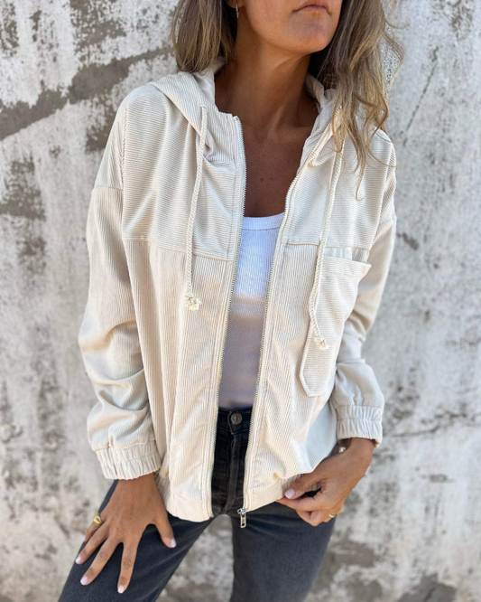 Ella™ | Corduroy jacket with zip