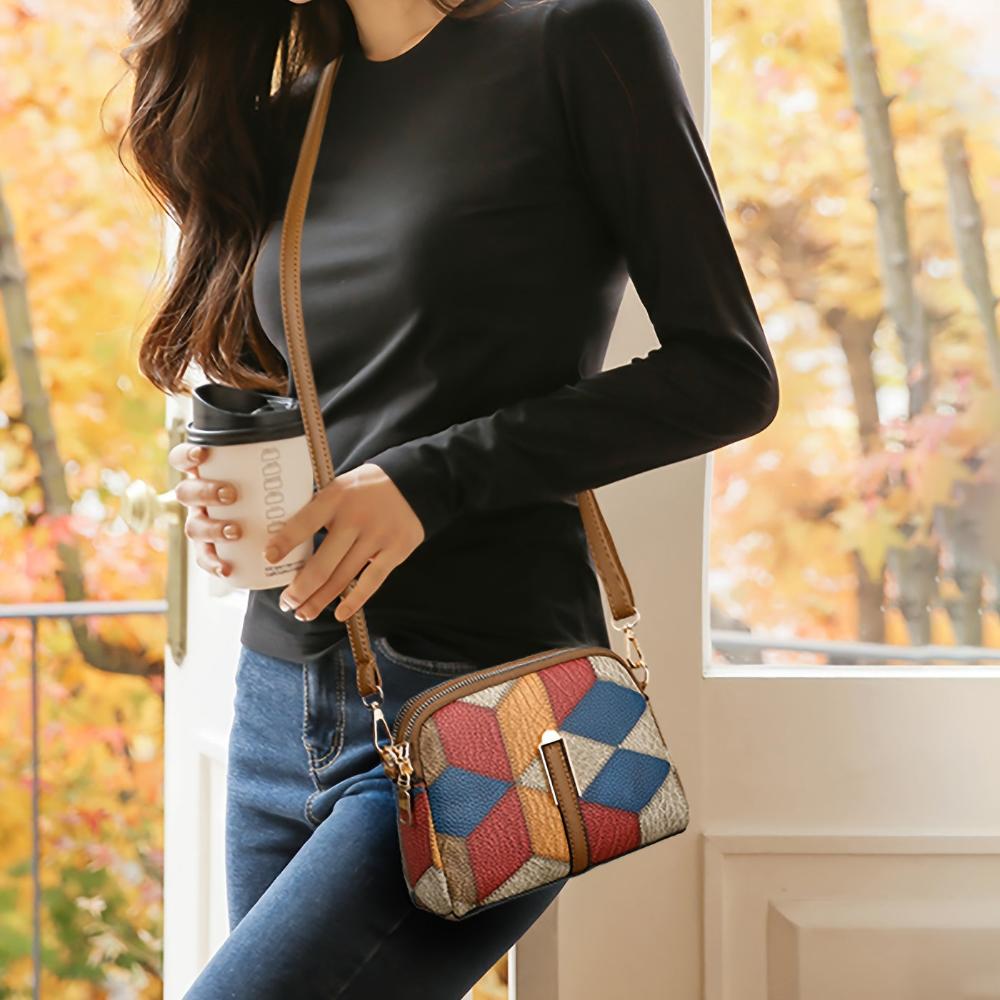 Luna | Mini Shoulder Bag in Patchwork Style