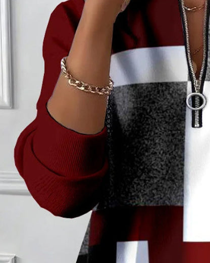 Laila | Casual Half-Zip Sweatshirt