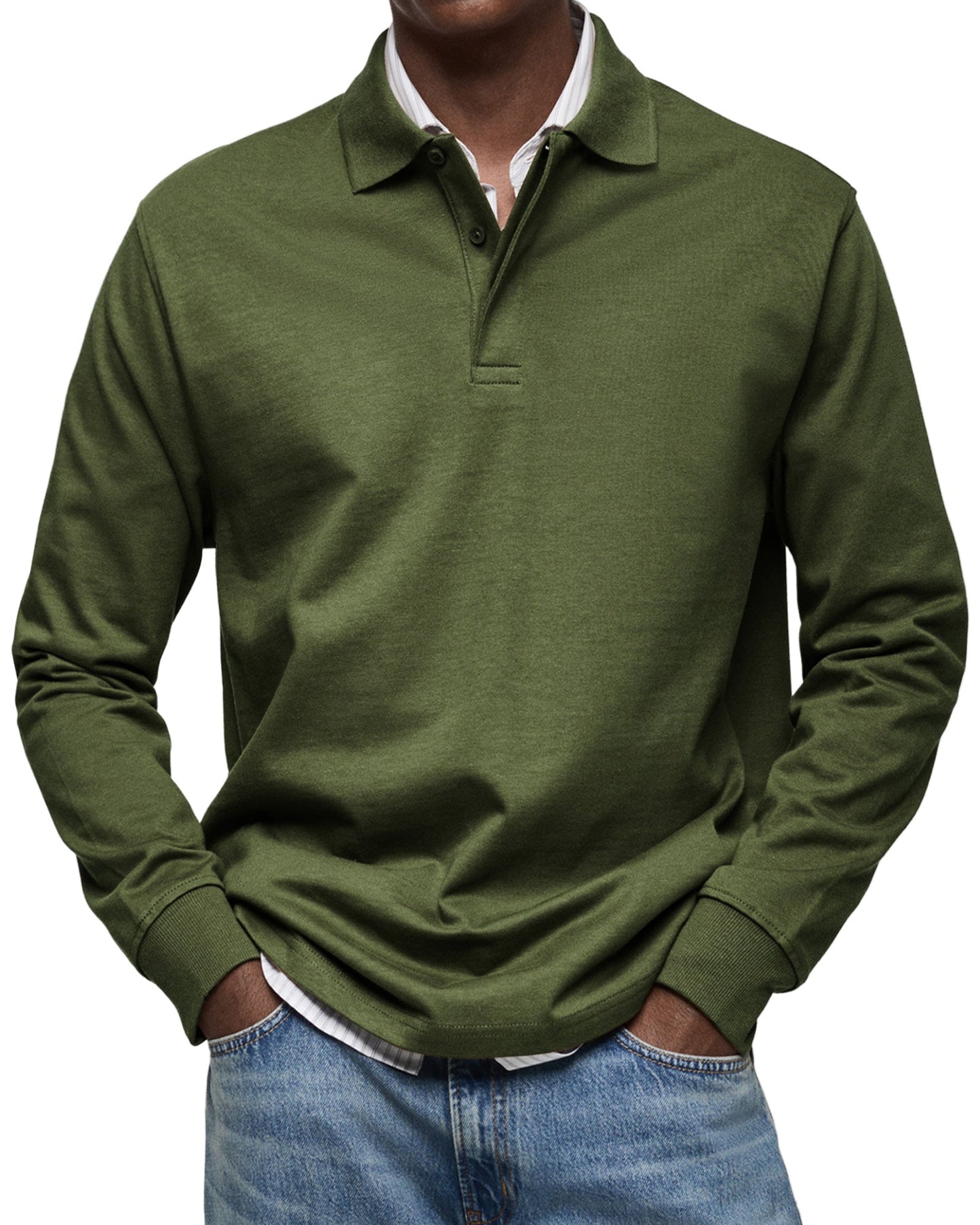 SUPPLY CLUB | LUXURY LONG-SLEEVED POLO