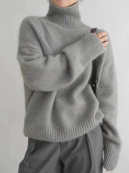 ISABELLA CASHMERE HIGH-NECK SWEATER