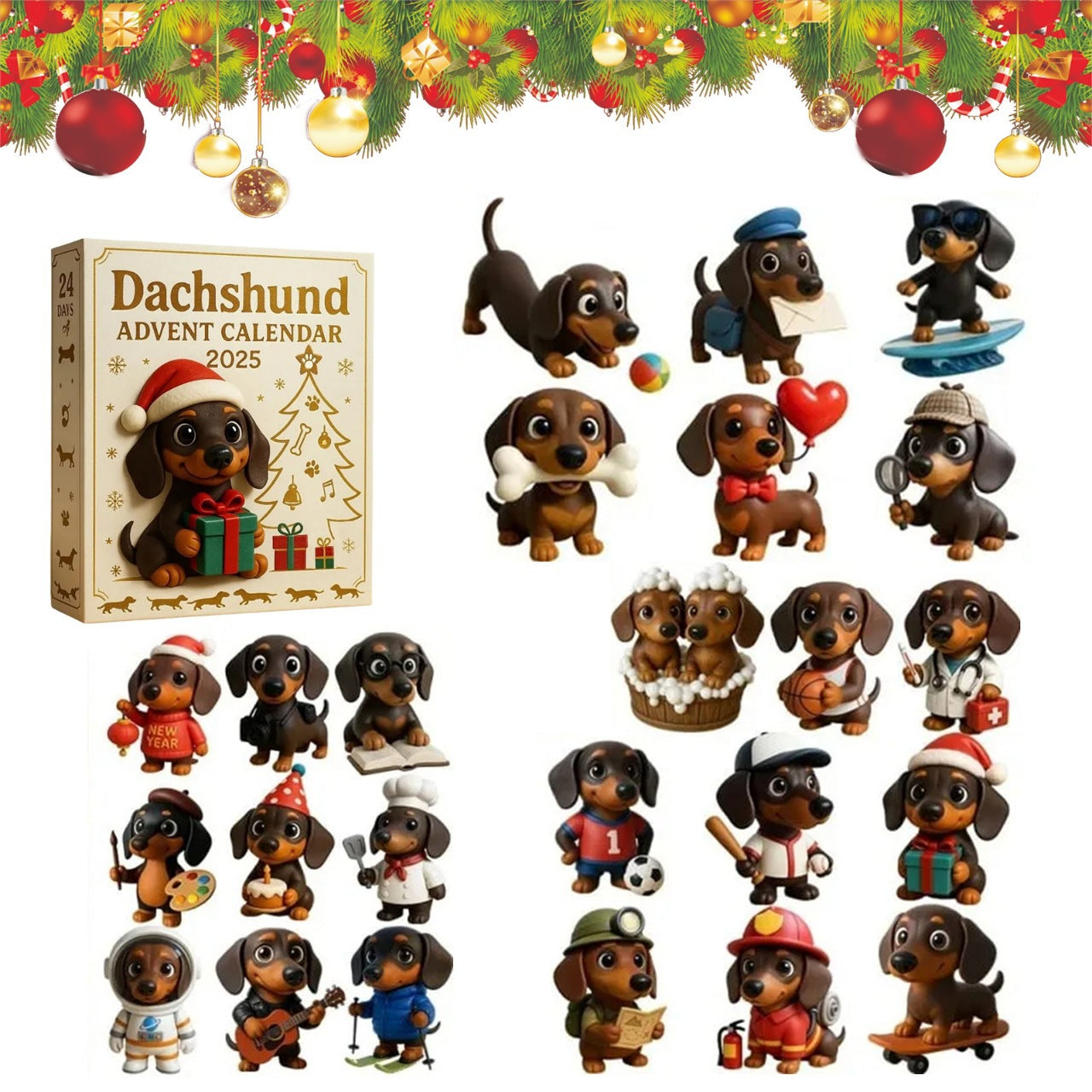 Dachshund Delight Advent Calendar