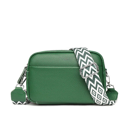 "Velours d'Or Billie" Leather Shoulder Bag