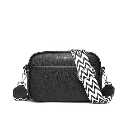 "Velours d'Or Billie" Leather Shoulder Bag