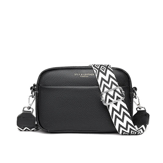 "Velours d'Or Billie" Leather Shoulder Bag