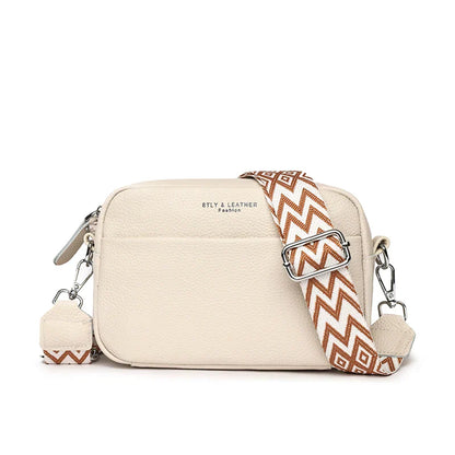 "Velours d'Or Billie" Leather Shoulder Bag