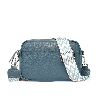 "Velours d'Or Billie" Leather Shoulder Bag