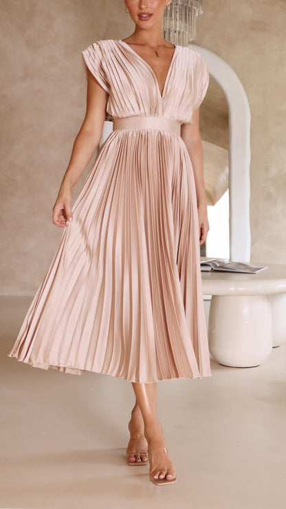Alexis - Elegant Pleated Dress