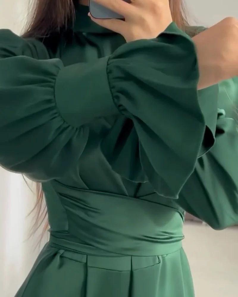 ItalianFrost - Satin Maxi Dress