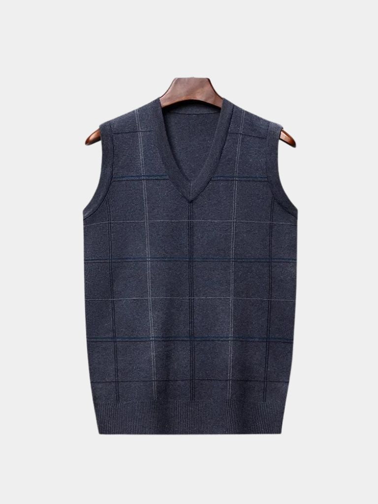 Kinit Checked Academic Waistcoat
