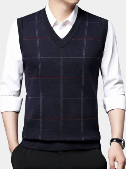 Kinit Checked Academic Waistcoat
