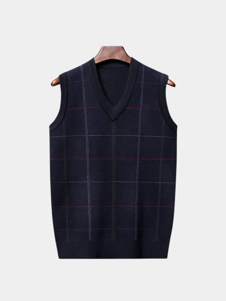 Kinit Checked Academic Waistcoat