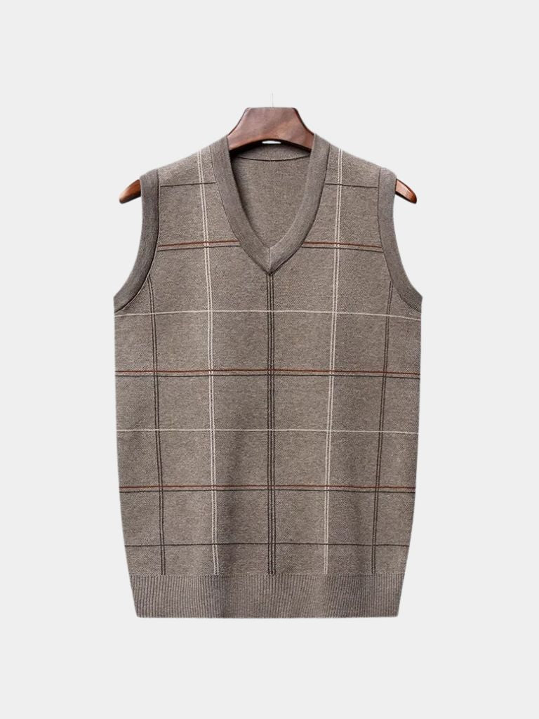 Kinit Checked Academic Waistcoat