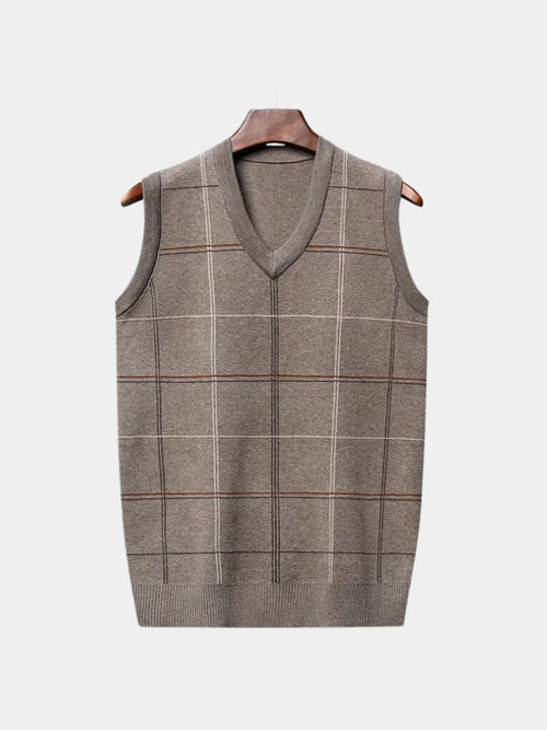 Kinit Checked Academic Waistcoat