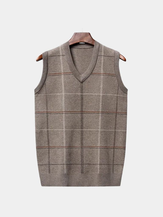 Kinit Checked Academic Waistcoat