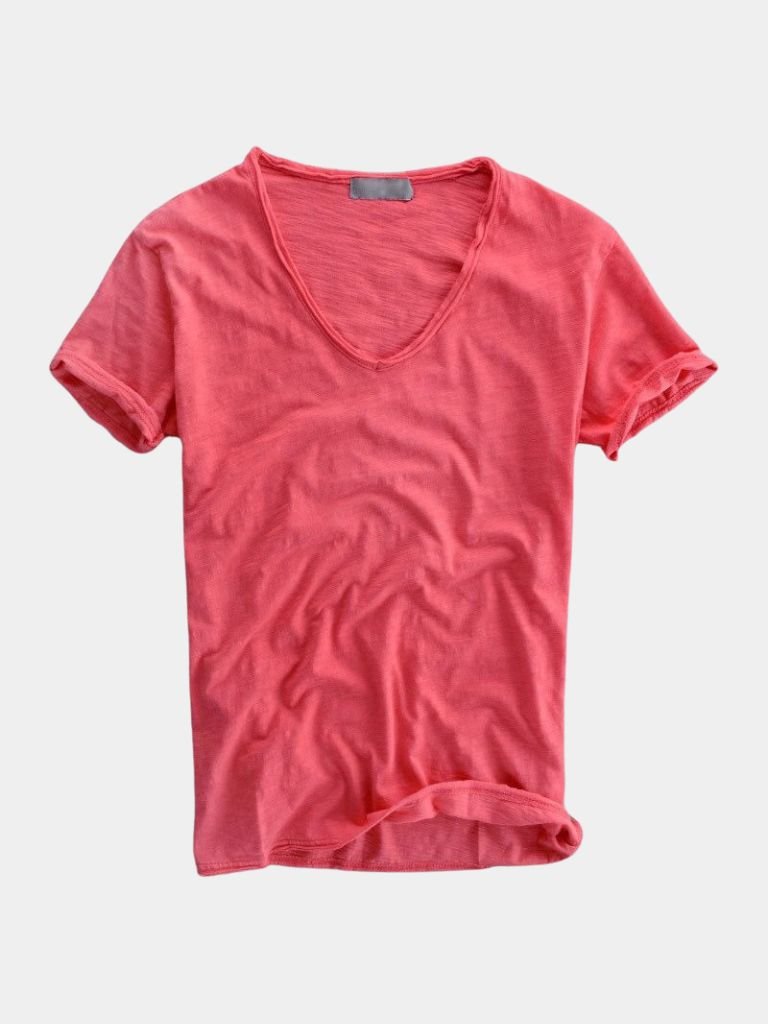 Classic Linen V Neck T-Shirt