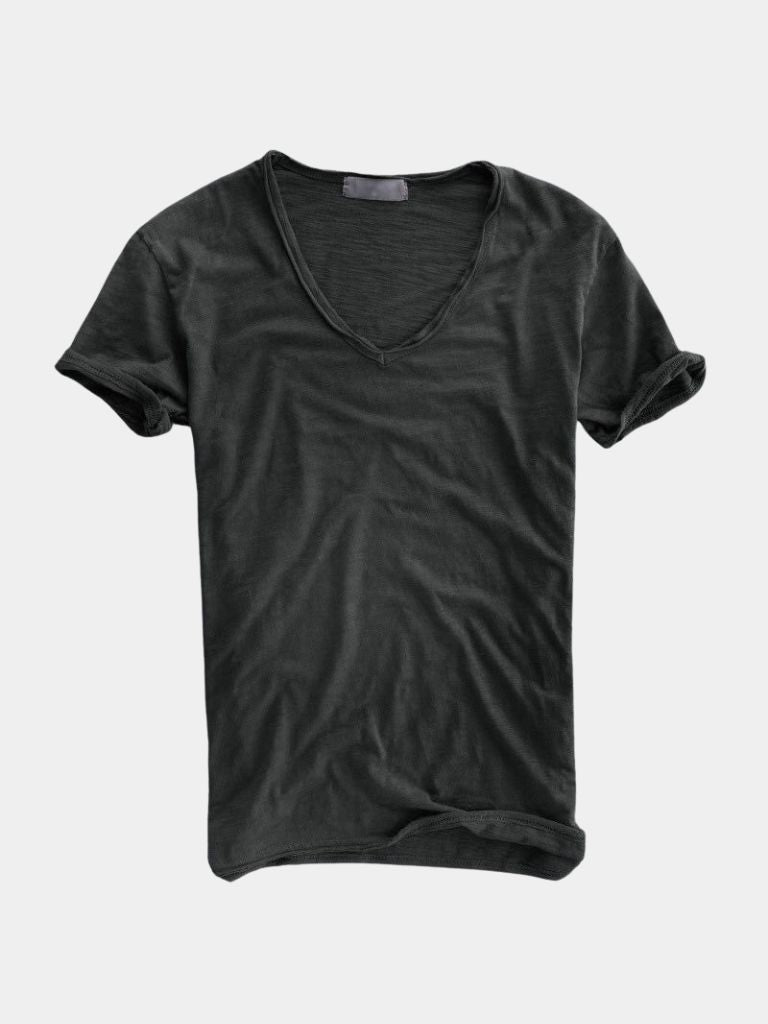 Classic Linen V Neck T-Shirt