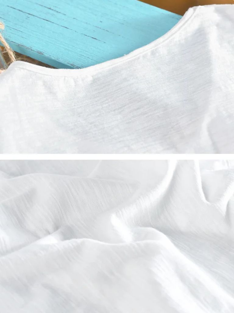 Classic Linen V Neck T-Shirt
