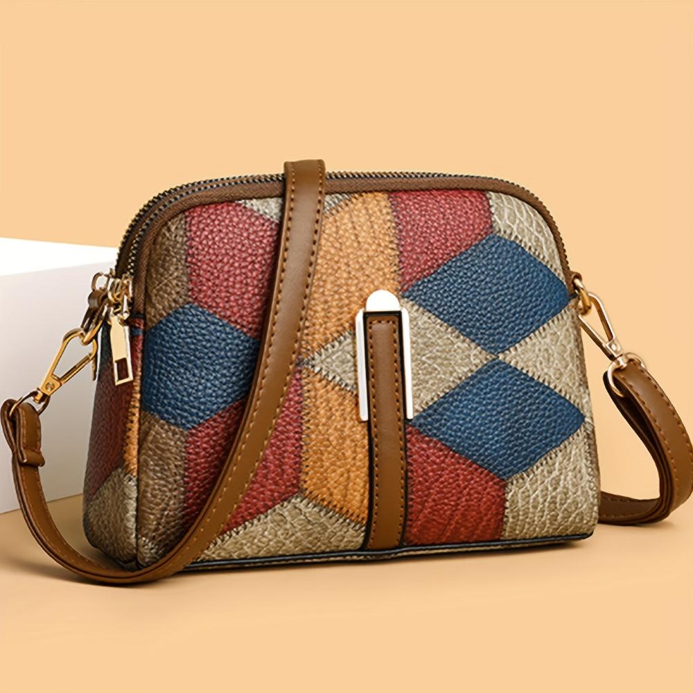 Luna | Mini Shoulder Bag in Patchwork Style