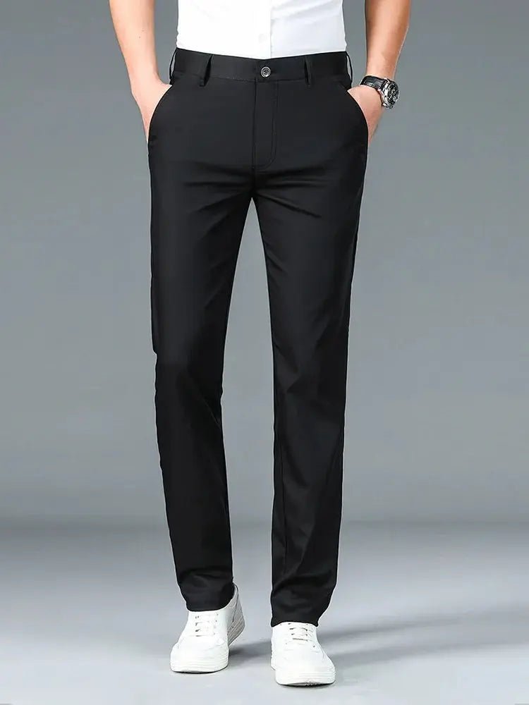 Minimalist Straight Bamboo Fibre Trousers