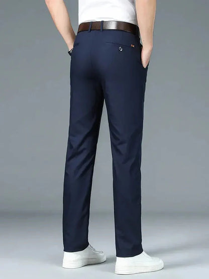 Minimalist Straight Bamboo Fibre Trousers