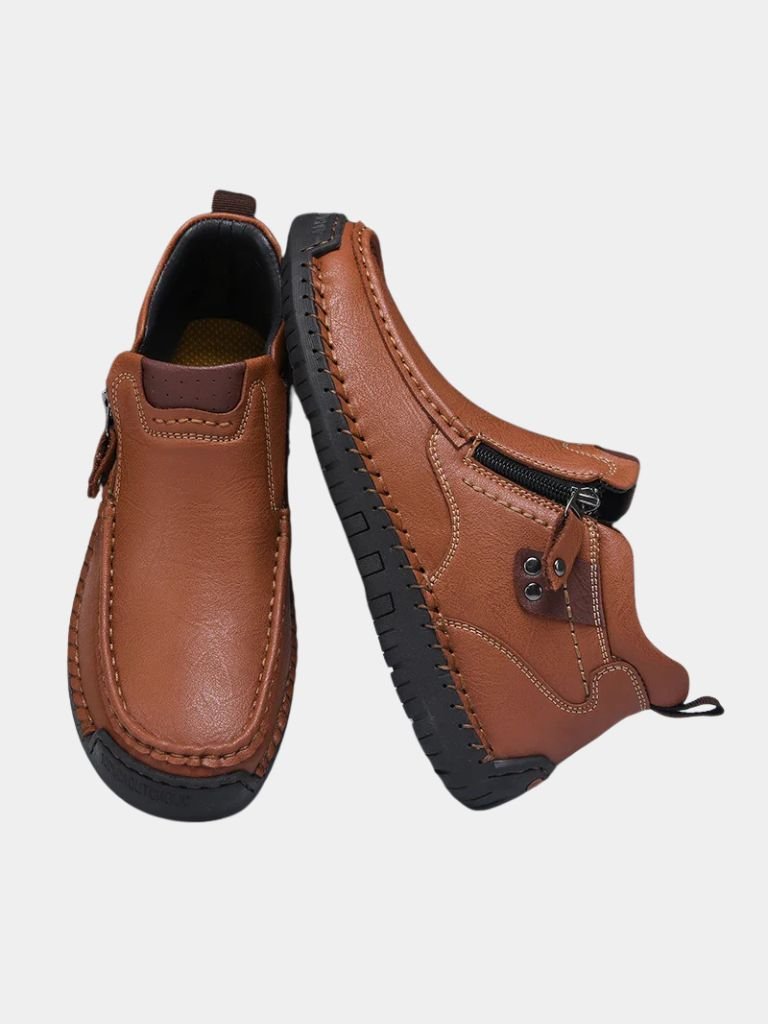 Bold Leather Ankle Boots