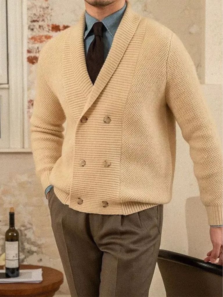 Elegant British Cardigan Sweater
