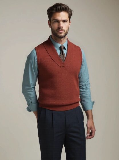British Knit Knitted Waistcoat