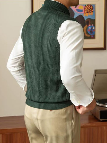 British Knit Knitted Waistcoat