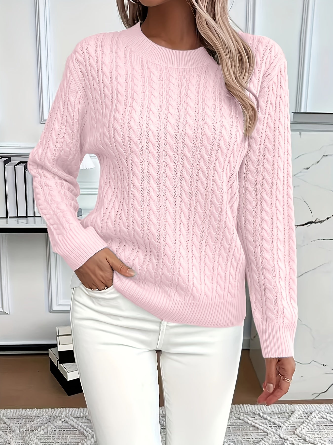 Sue | Ladies' Cable Knit Jumper