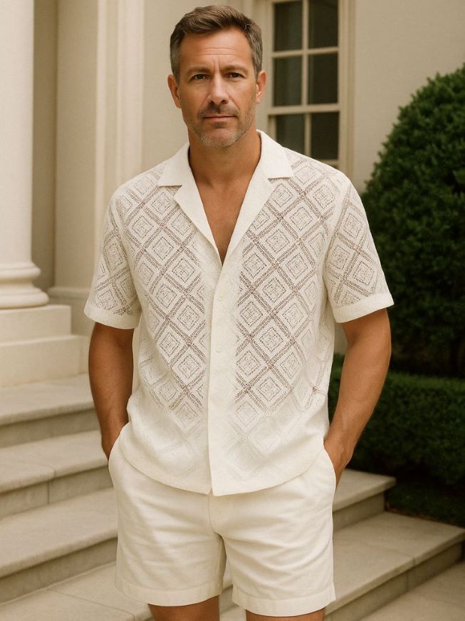 Summer Polo Shirt Coastal Reverie