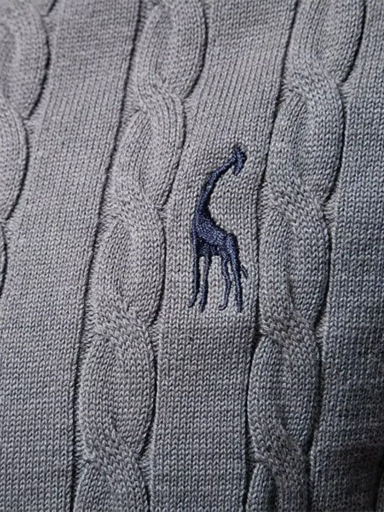 Cotton Sweater with Round Neck