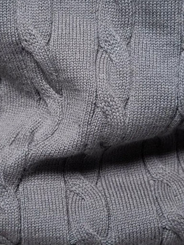 Cotton Sweater with Round Neck